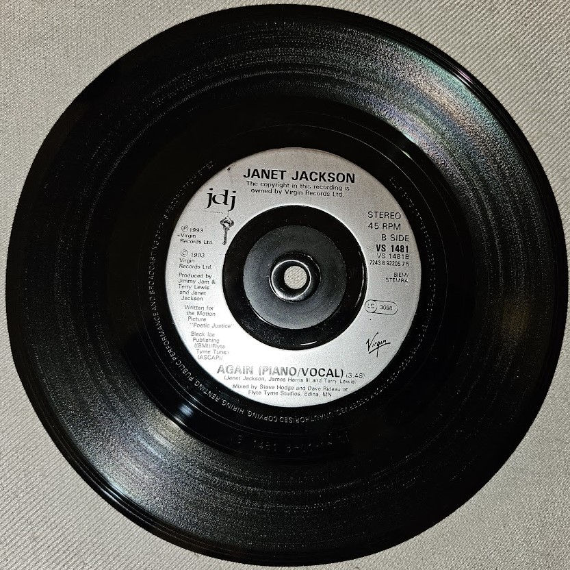 Miniaturbild: Janet Jackson - Again (7") (Virgin, Virgin)