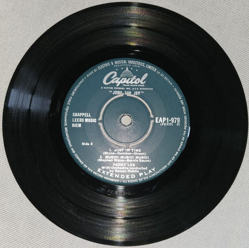 サムネイル： Peggy Lee - Jump For Joy - Part 1 (7", EP, Mono) (Capitol Records)