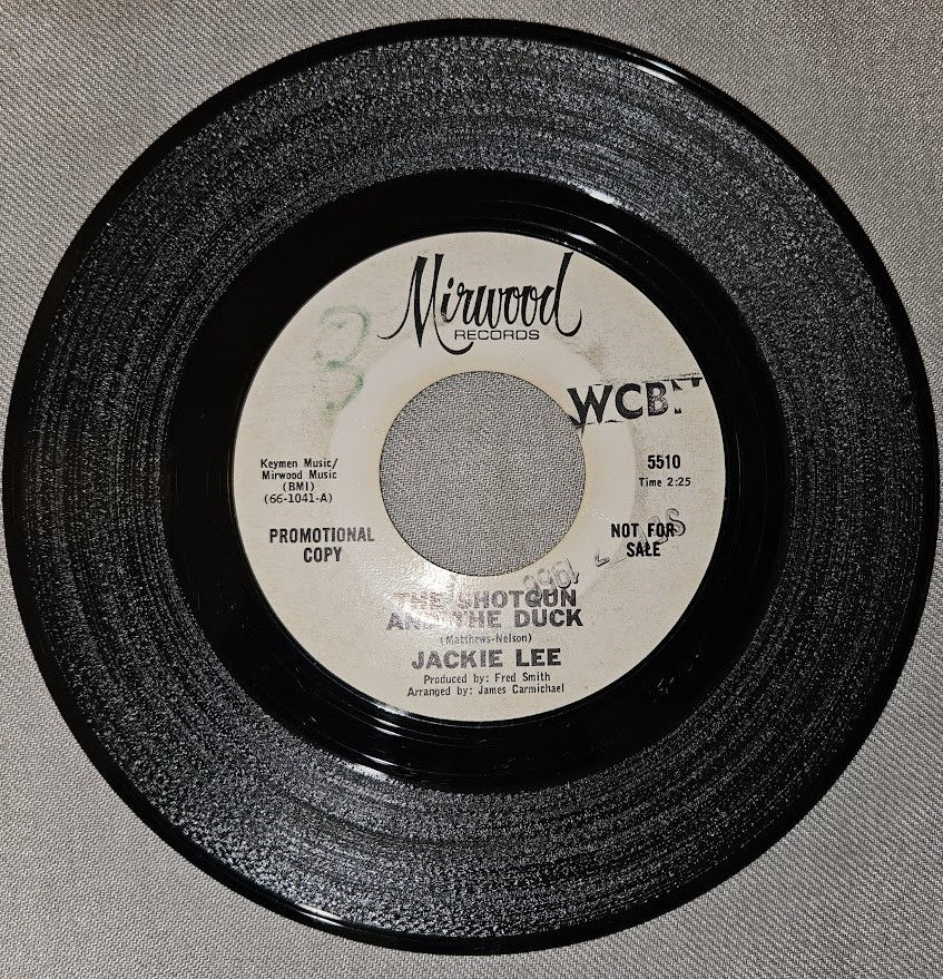 Jackie Lee - The Shotgun And The Duck / Do The Temptation Walk (7", Single, Prom