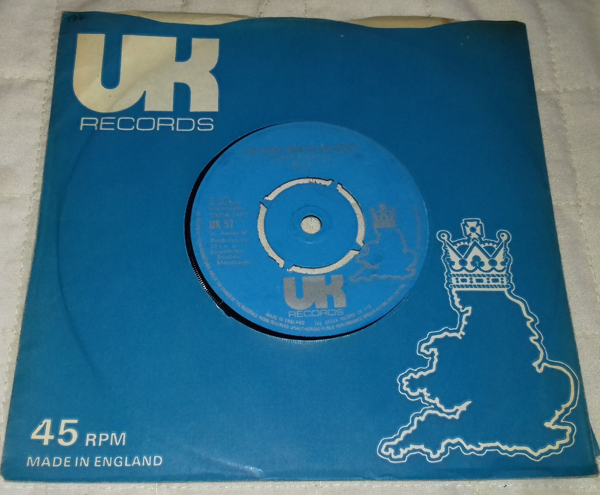10 c.c.* - The Worst Band In The World (7", Single) (UK Records)