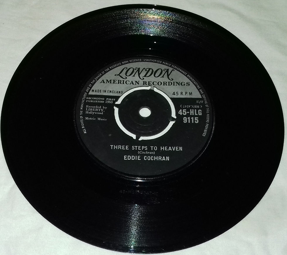 Eddie Cochran - Three Steps To Heaven (7", Single) (London Records, London Ameri