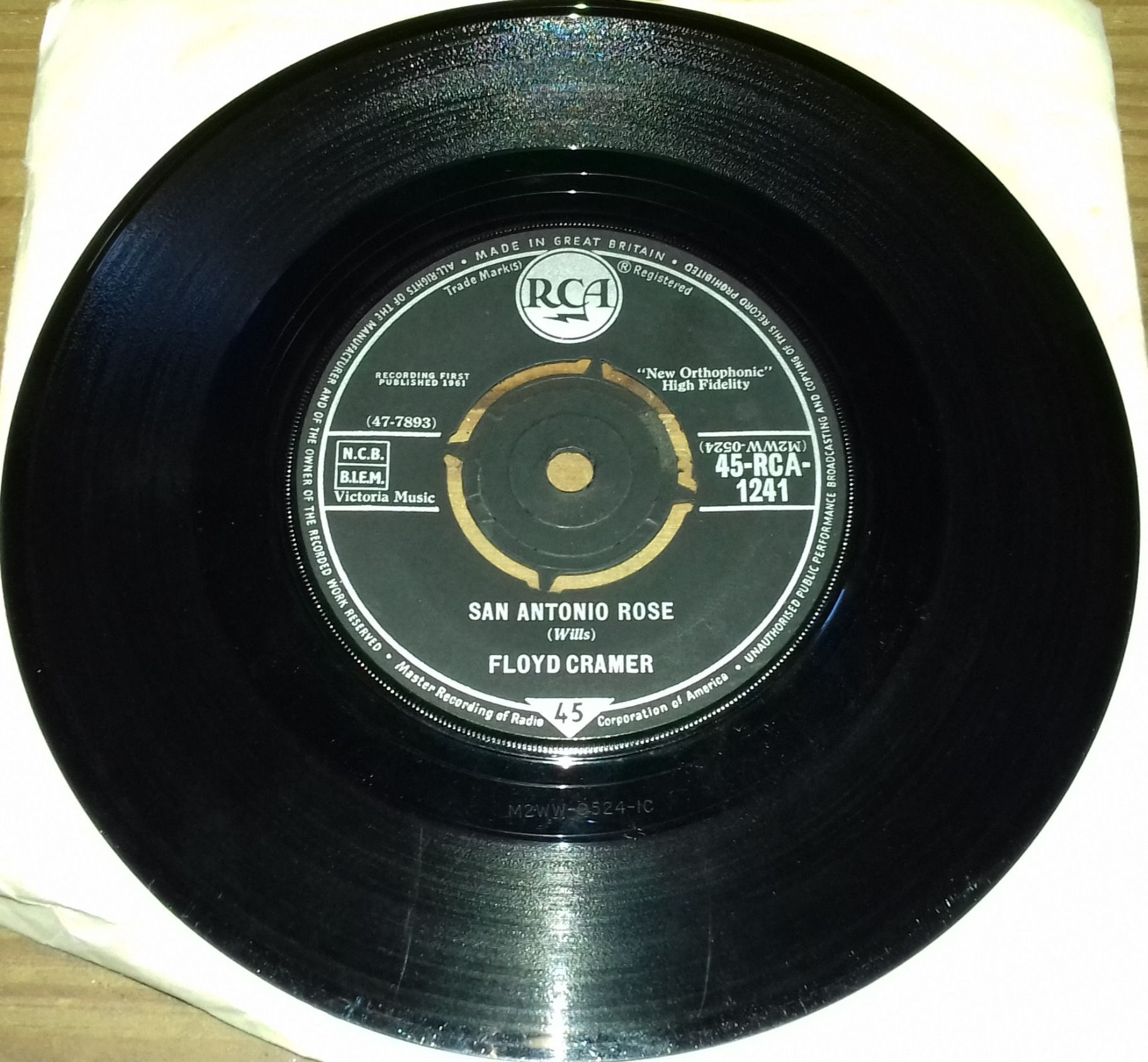 Floyd Cramer - San Antonio Rose (7", Single) (RCA)