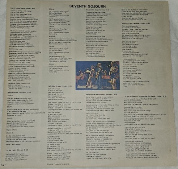 サムネイル： The Moody Blues - Seventh Sojourn (LP, Album, RE) (Threshold (5))