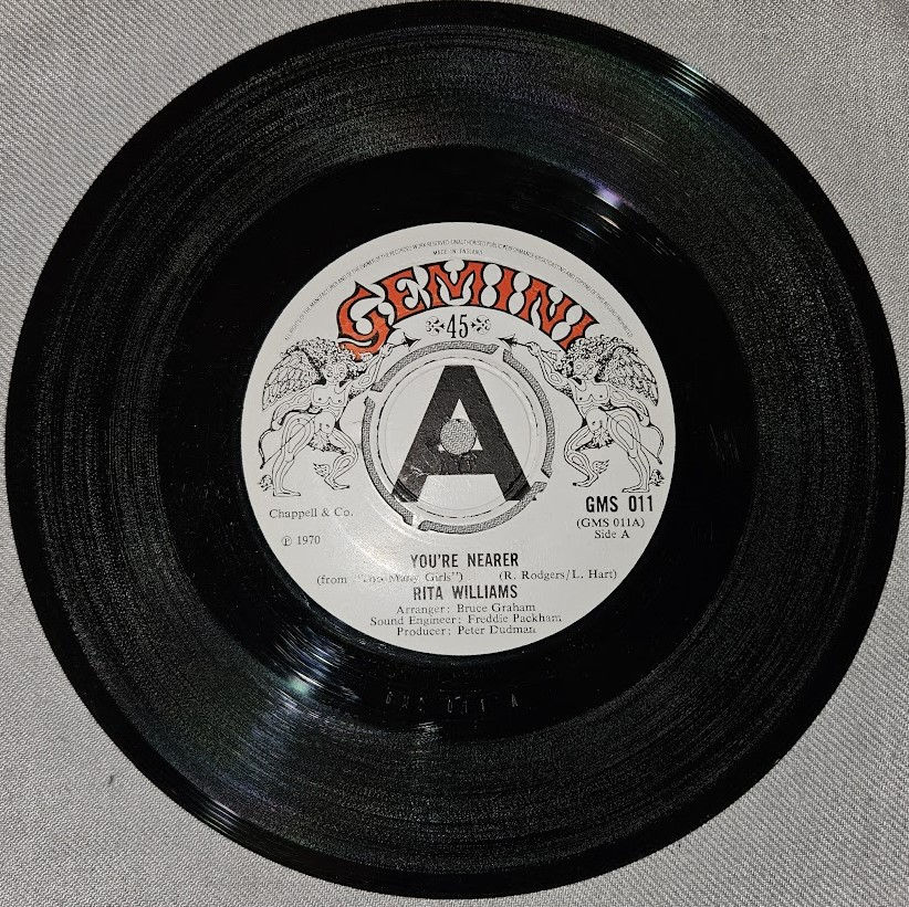 Rita Williams - You're Nearer/With Love From Amsterdam (7", Promo, 4-P) (Gemini