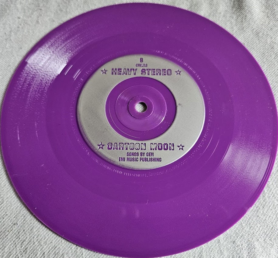 תמונה ממוזערת: Heavy Stereo - Smiler (7", Single, Pur) (Creation Records)