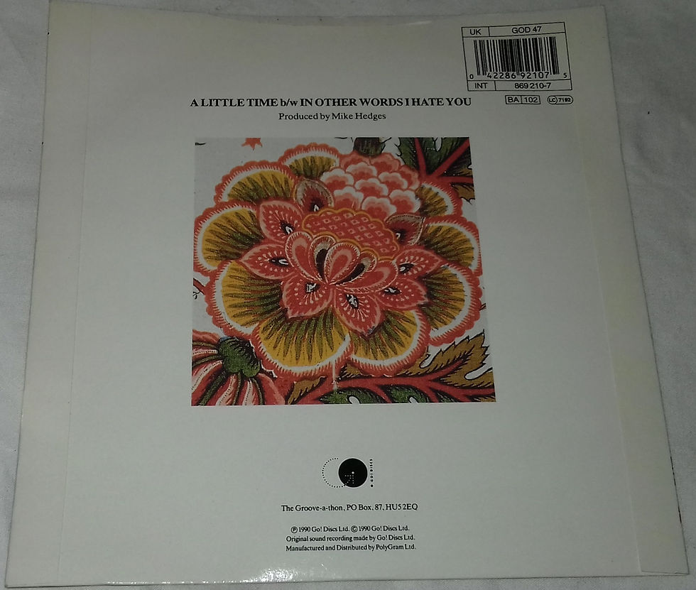 Miniature : The Beautiful South - A Little Time (7", Single) (Go! Discs, Polygram)