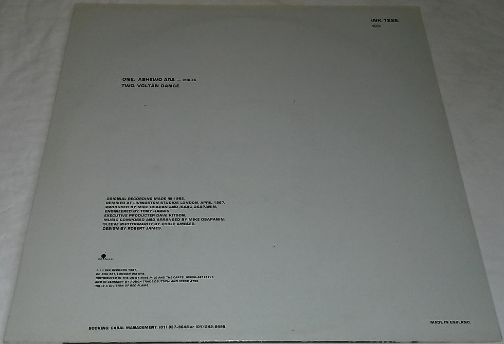 Miniatyrbild: Kabbala - Ashewo Ara (Mix 88) (12") (INK Records)