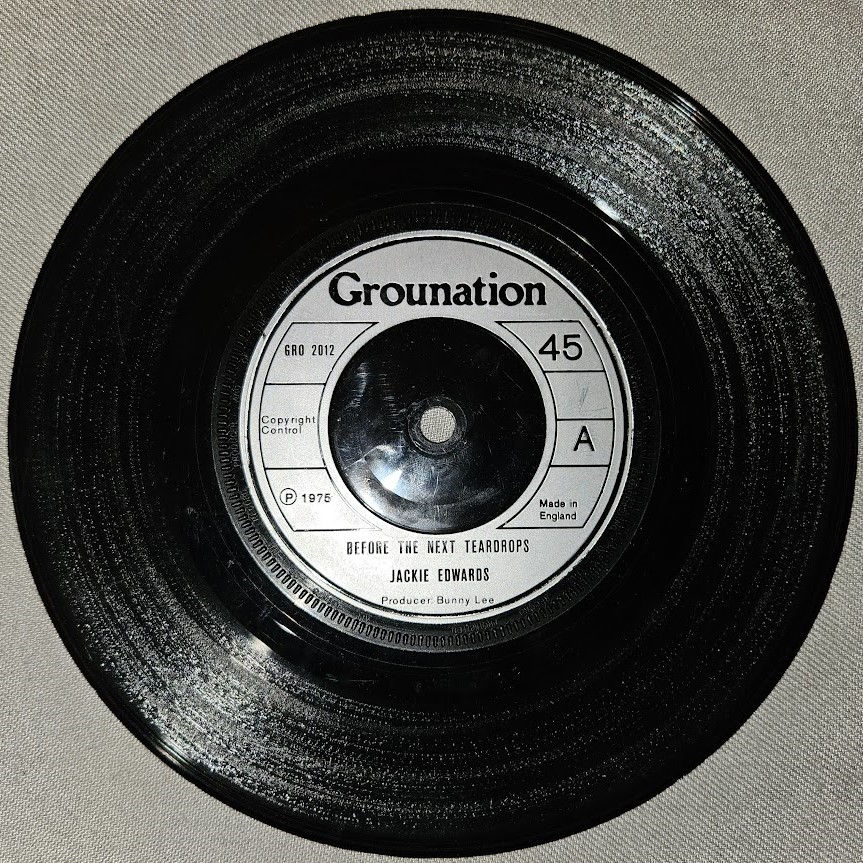Jackie Edwards - Before The Next Teardrops (7") (Grounation)