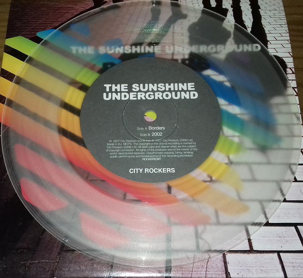 Miniatyrbild: The Sunshine Underground - Borders (7", Single, Cle) (City Rockers)