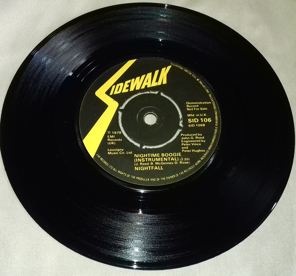 ภาพขนาดย่อ: Nightfall  - Nightime Boogie (7", Promo) (Sidewalk)
