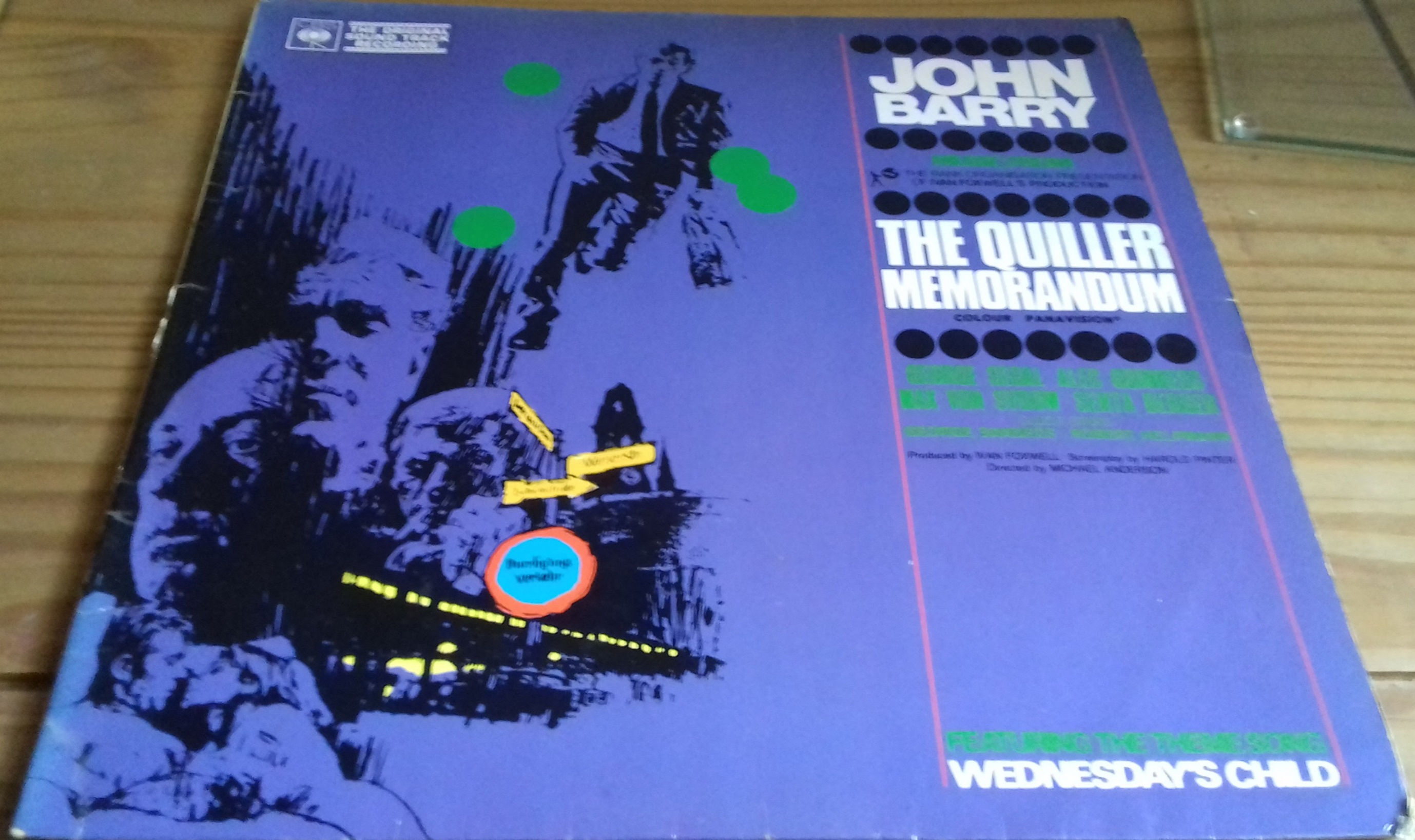 John Barry - The Quiller Memorandum (Original Sound Track Recording) (LP, Album,