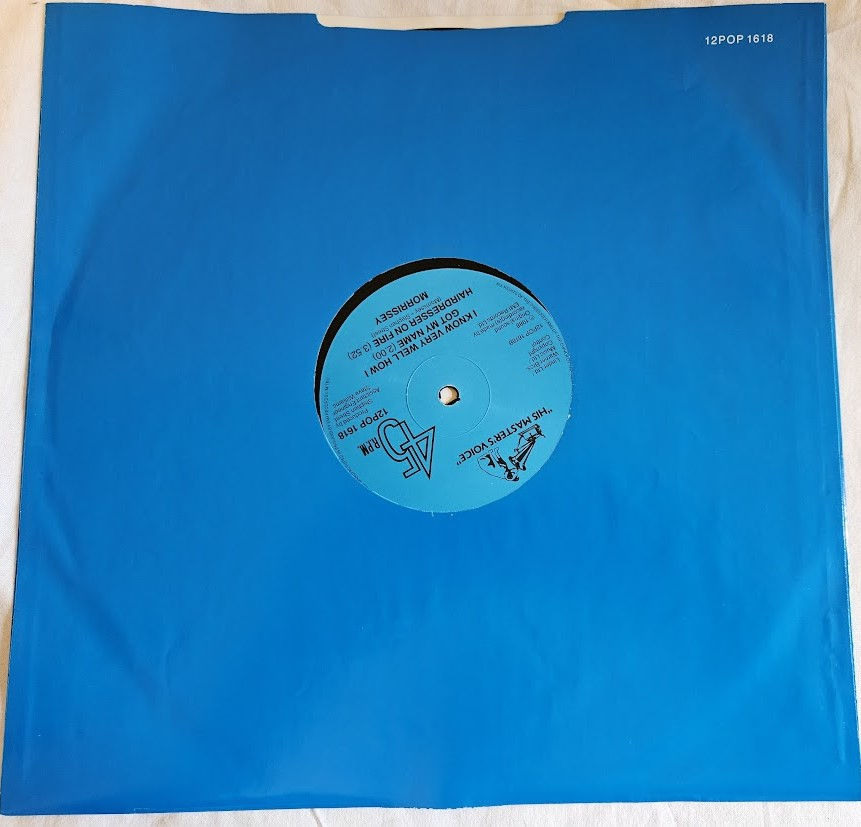 ภาพขนาดย่อ: Morrissey - Suedehead (12", Single, Gol) (His Master's Voice)