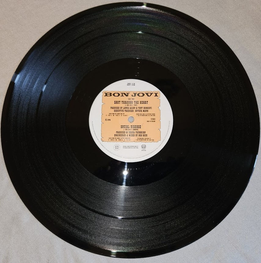 תמונה ממוזערת: Bon Jovi - Wanted Dead Or Alive (12", Single) (Vertigo, Phonogram GmbH)