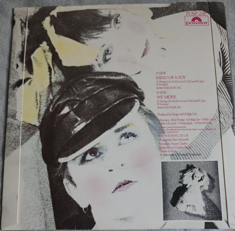 ภาพขนาดย่อ: Visage - Mind Of A Toy (7", Single) (Polydor)