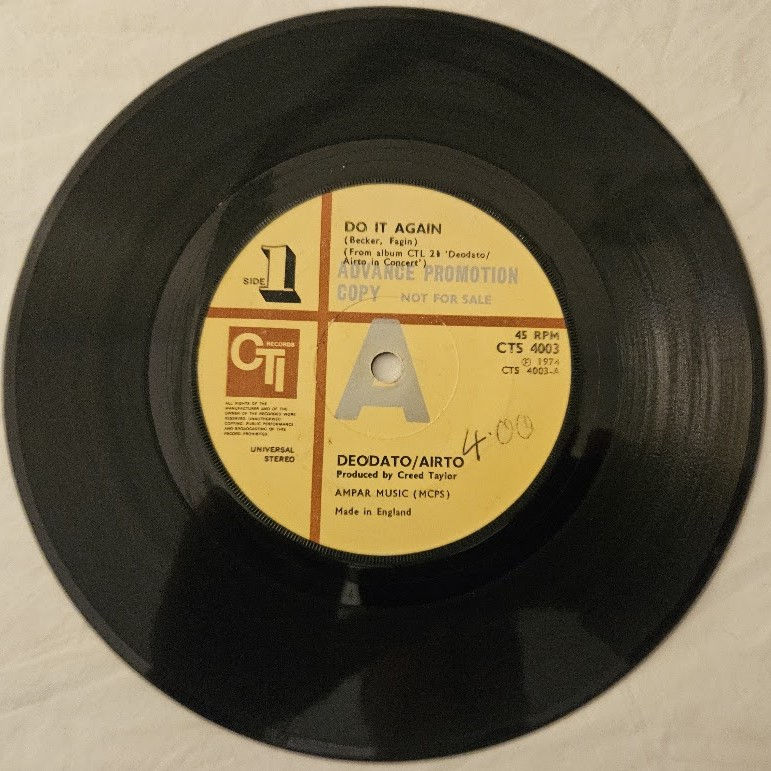Deodato* / Airto* - Do It Again / Branches (O Galho Da Roseira) (7", Promo) (CTI