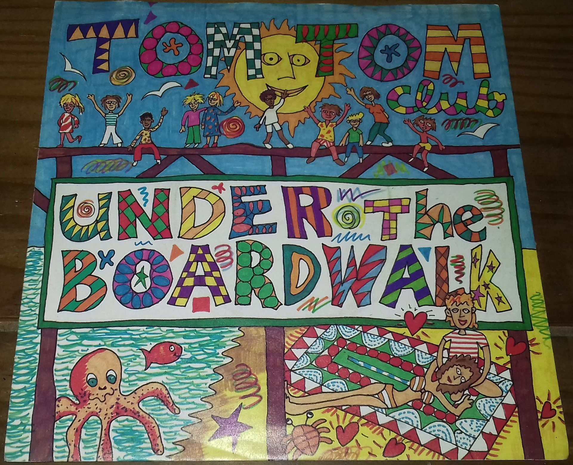 Tom Tom Club - Under The Boardwalk (7", Single) (Island Records)