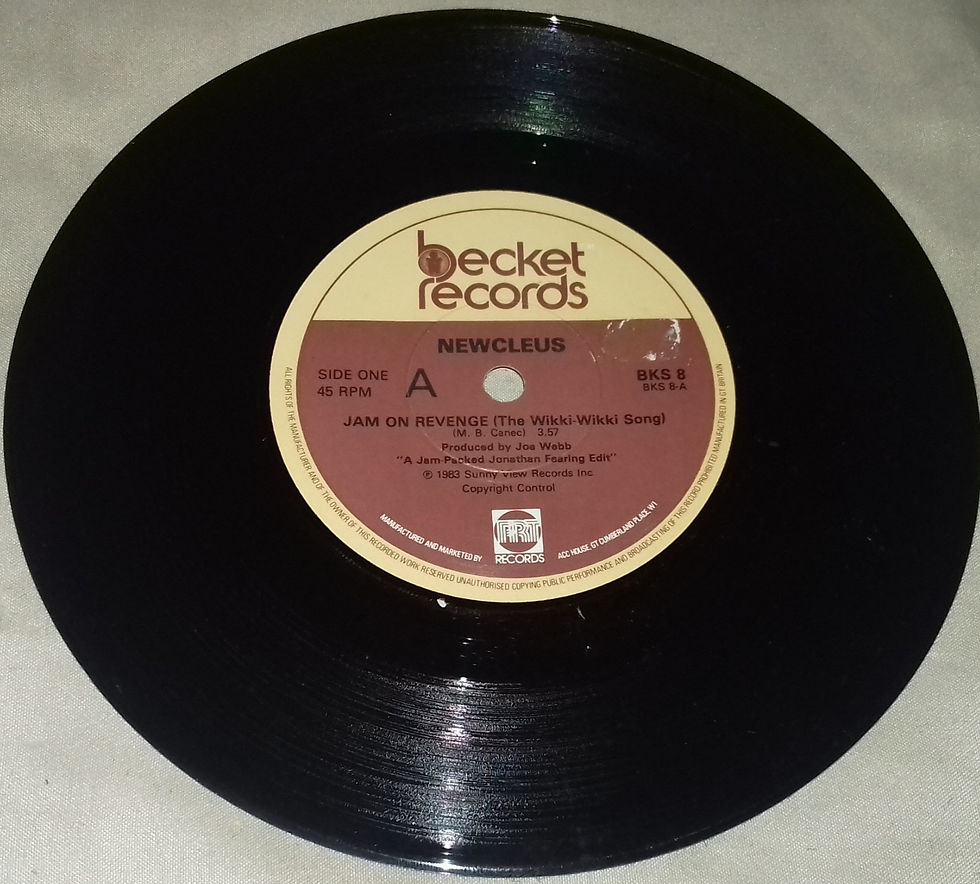 Newcleus - Jam On Revenge (The Wikki-Wikki Song) (7", Single) (Becket Records)