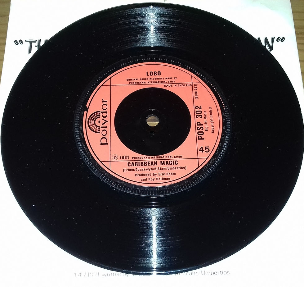 Miniatyrbild: Lobo - The Caribbean Disco Show (7", Single) (Polydor, Polydor)