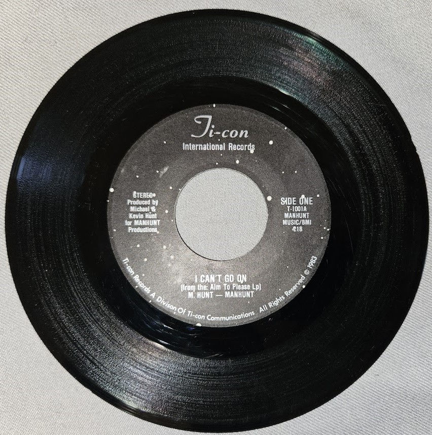 M. Hunt - Manhunt - I Can't Go On / You Know Better Love (7") (Ti-con Internatio
