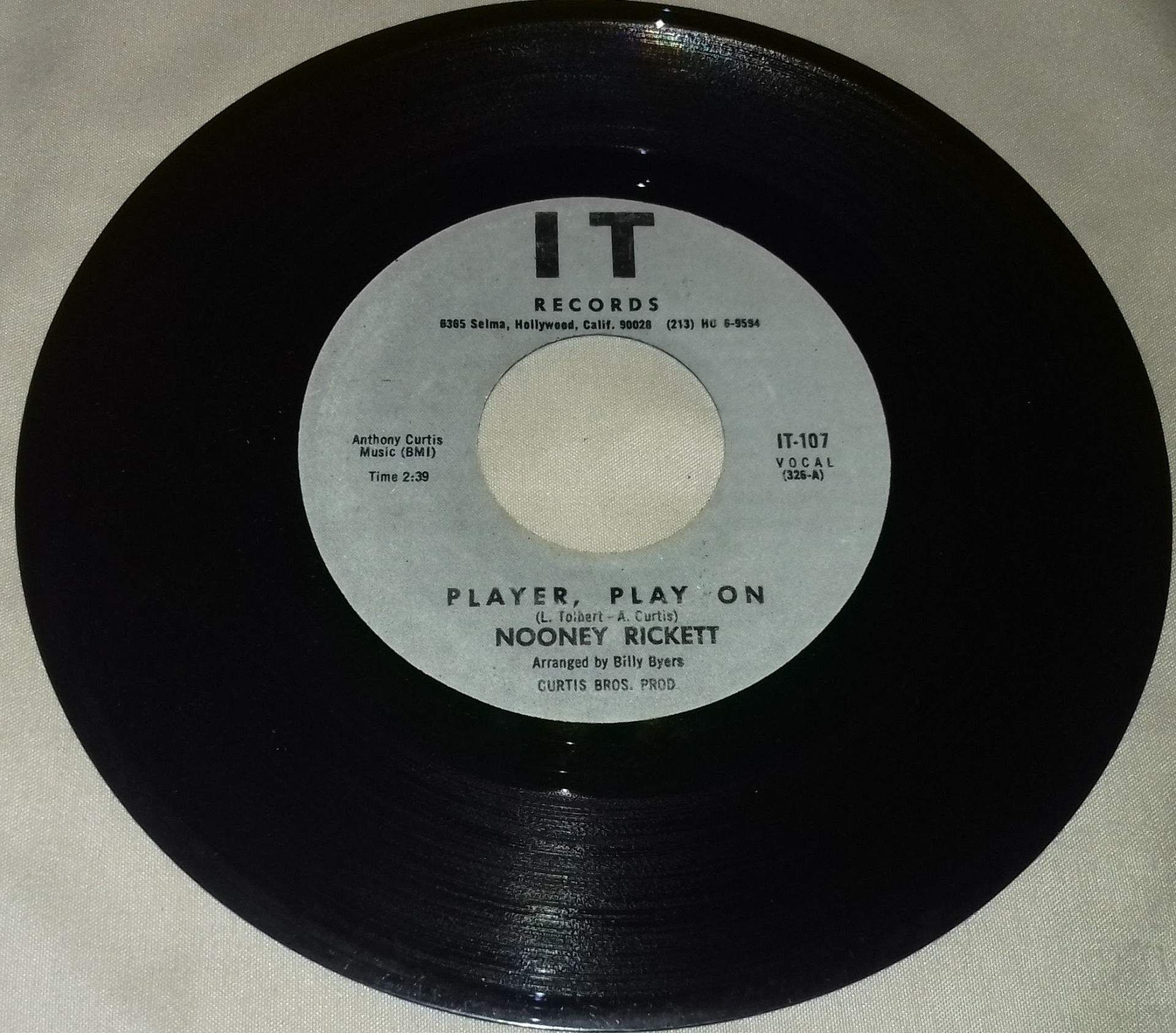 Nooney Rickett - Player, Play On / Tomorrow Is A Brand New Day (7", RE, Unoffici