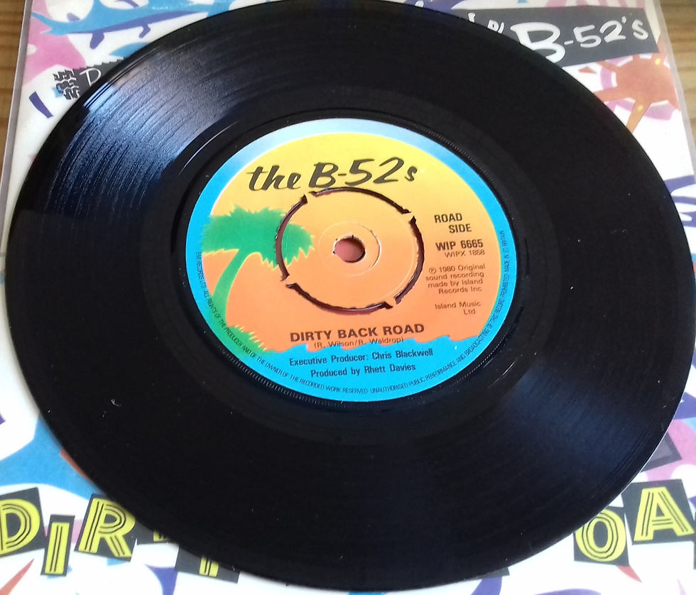 Miniature : The B-52's - Strobe Light / Dirty Back Road (7", Single) (Island Records)