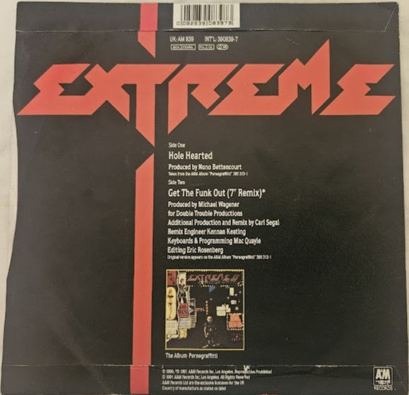 Miniatyrbild: Extreme  - Hole Hearted (7", Single) (A&M Records)