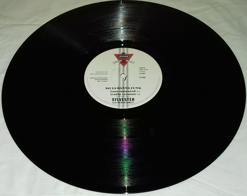 ภาพขนาดย่อ: Sylvester With Patrick Cowley - Do Ya Wanna Funk (12", Single) (London Records,