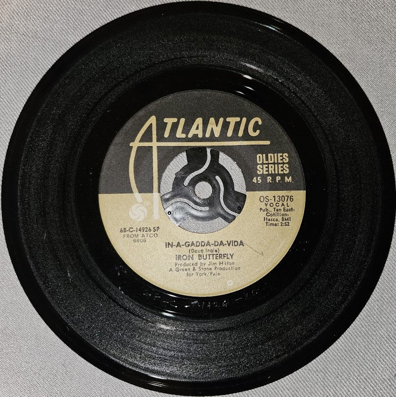 Iron Butterfly - In-A-Gadda-Da-Vida (7", Single, RE, SP ) (Atlantic)