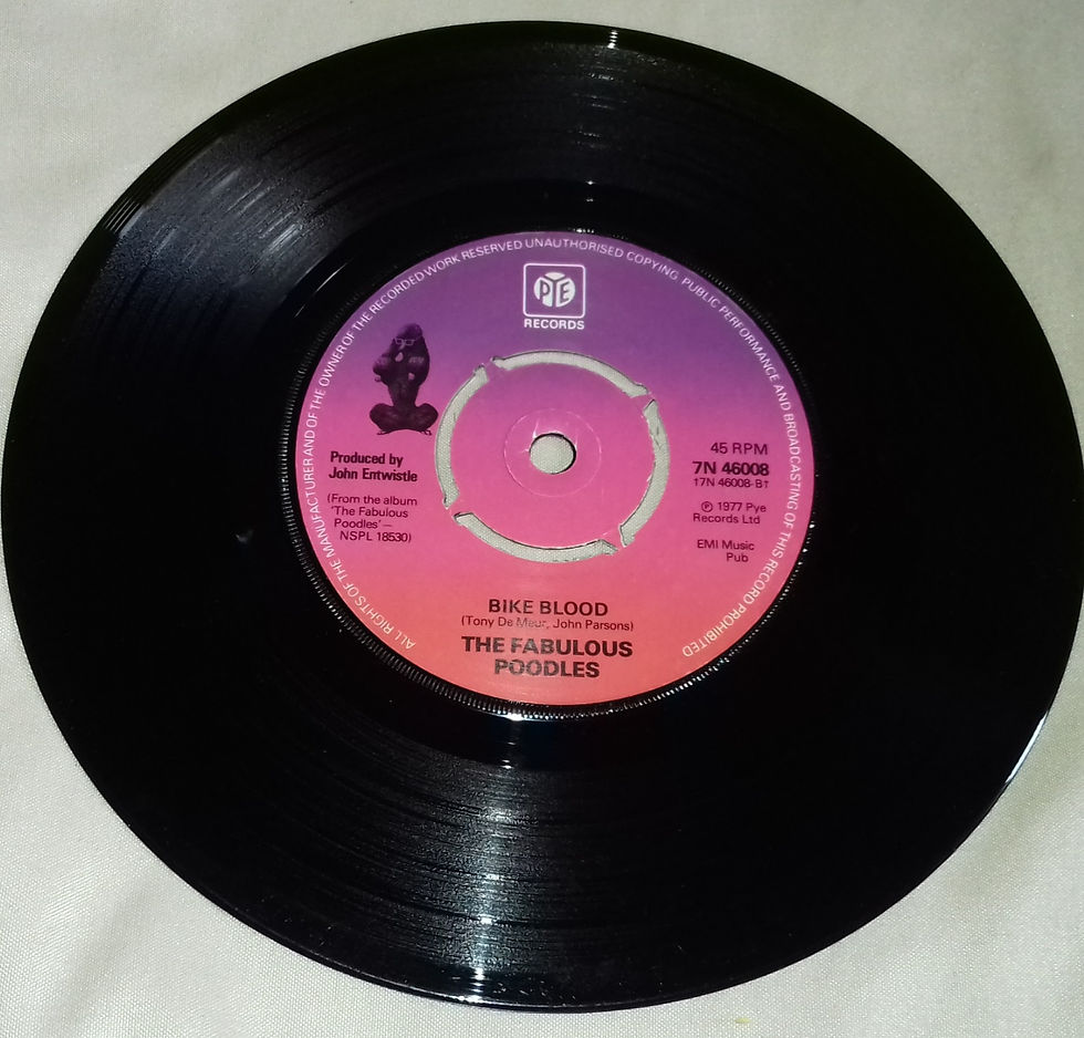Miniaturbild: Fabulous Poodles - When The Summer's Thru' b/w Bike Blood (7", Single, Pus) (Pye