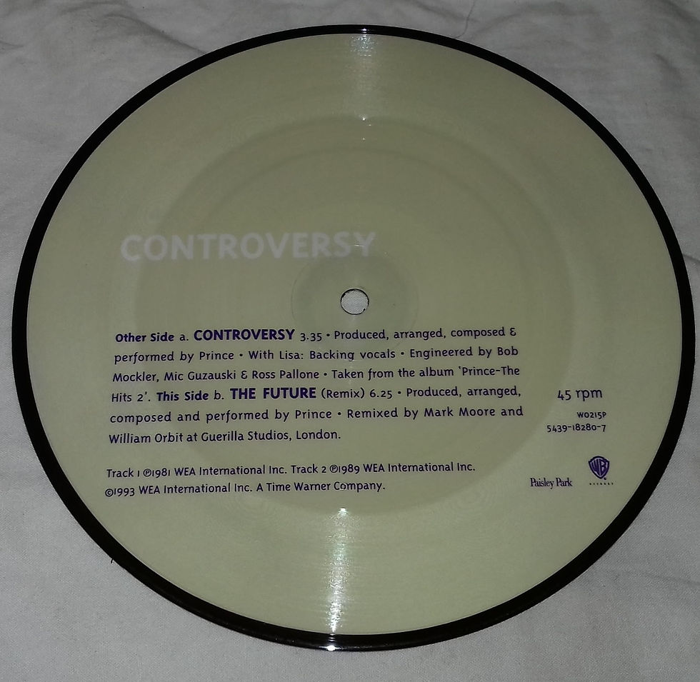 Miniatura: Prince - Controversy (7", Single, Num, Pic, Col) (Paisley Park, Paisley Park, Wa