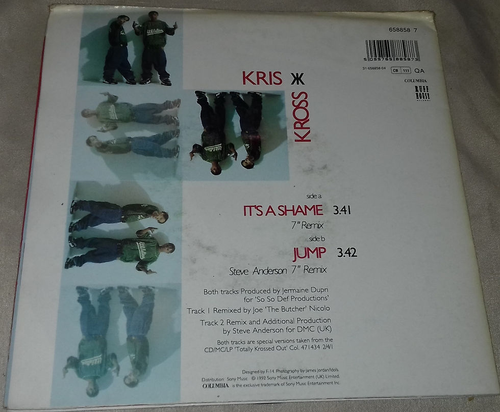 Thumbnail: Kris Kross - Its A Shame (7", Single, Pos) (Columbia, Ruffhouse Records)