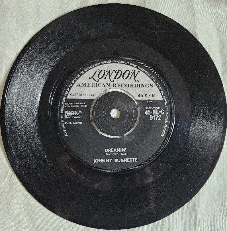 Johnny Burnette - Dreamin' (7", Single) (London American Recordings)