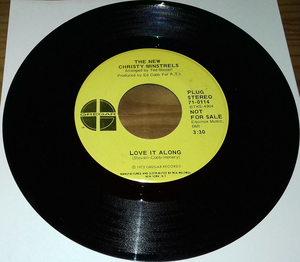The New Christy Minstrels - Love It Along (7", Single, Promo) (Gregar)