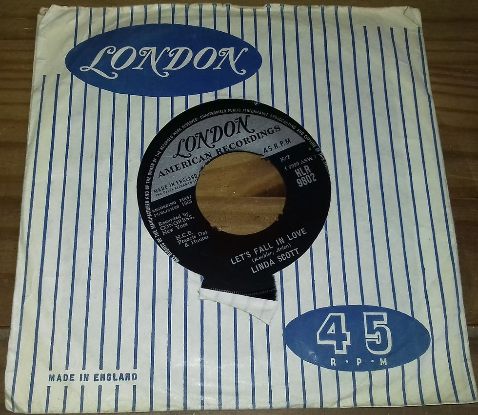 Linda Scott - Let's Fall In Love (7", Single) (London Records)