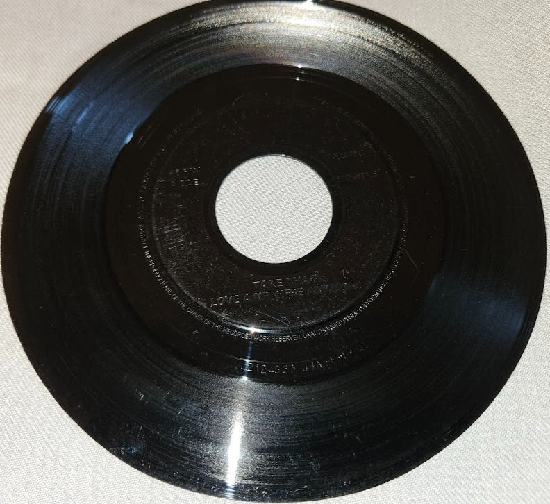 Thumbnail: Take That - Love Ain't Here Anymore (7", Single, Jukebox) (RCA)