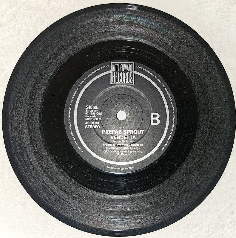 Miniatyrbild: Prefab Sprout - Cars And Girls (7", Single) (Kitchenware Records)