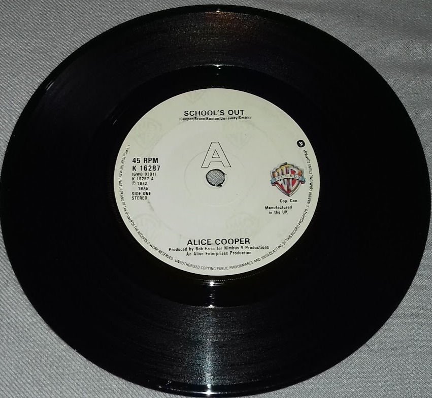 Alice Cooper - School's Out (7", Single, RE, RP) (Warner Bros. Records)