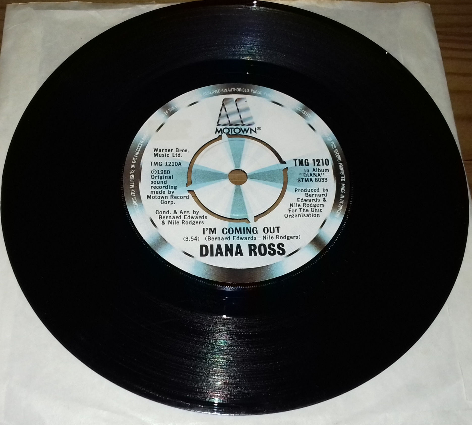 Diana Ross - I'm Coming Out (7", Single, Kno) (Motown)