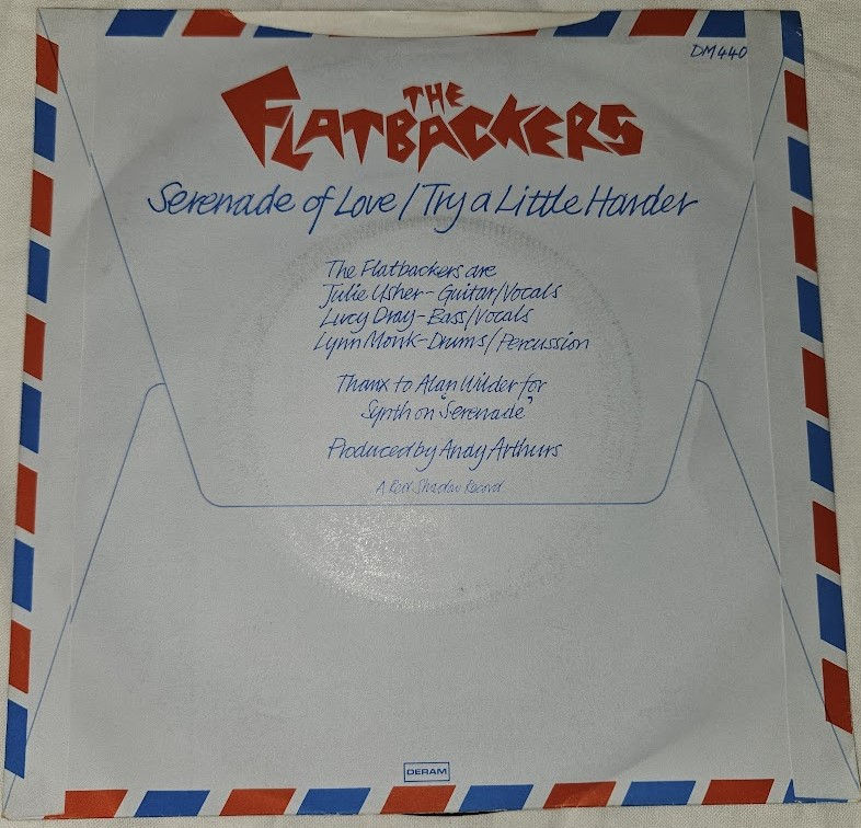 Miniatyrbild: The Flatbackers - Serenade Of Love (7", Single) (Deram)