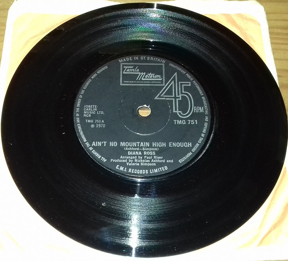 Diana Ross - Ain't No Mountain High Enough (7", Single, Sol) (Tamla Motown)