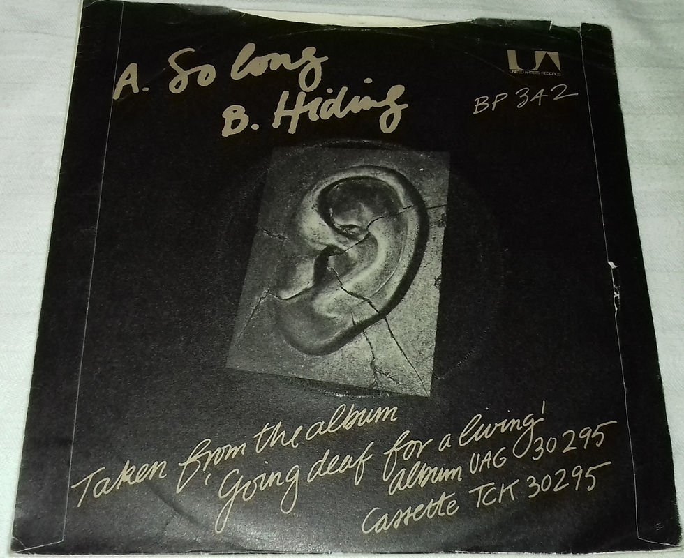 Miniature : Fischer-Z - So Long (7", Single) (United Artists Records)
