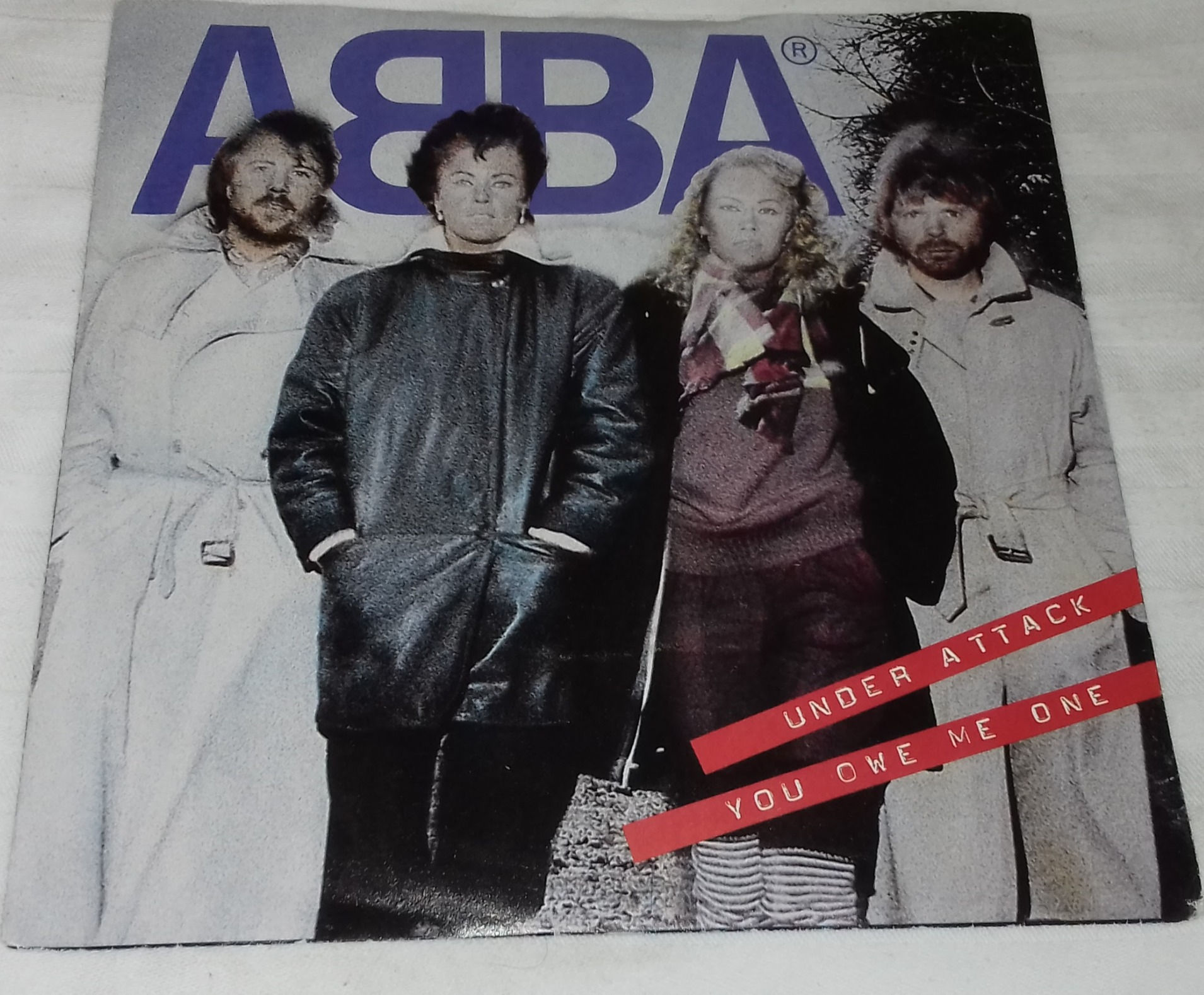 ABBA - Under Attack / You Owe Me One (7", Single, Inj) (Epic, Epic)