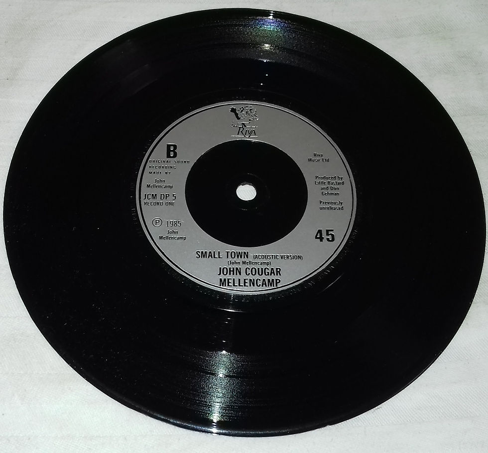 Thumbnail: John Cougar Mellencamp - Small Town (2x7") (Riva (2), Phonogram)