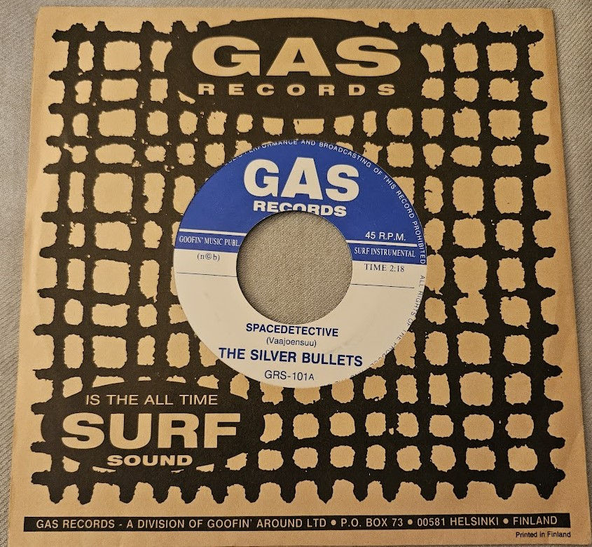 The Silver Bullets - Spacedetective (7") (Gas Records (5))