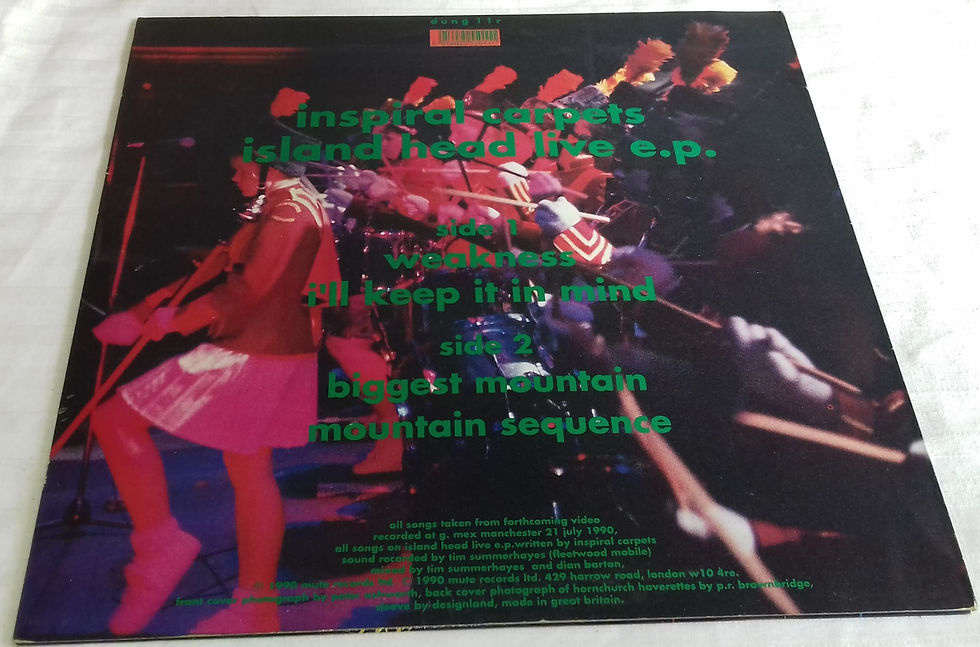 Miniatyrbild: Inspiral Carpets - Island Head Live E.P. (12", EP) (Mute, Cow)