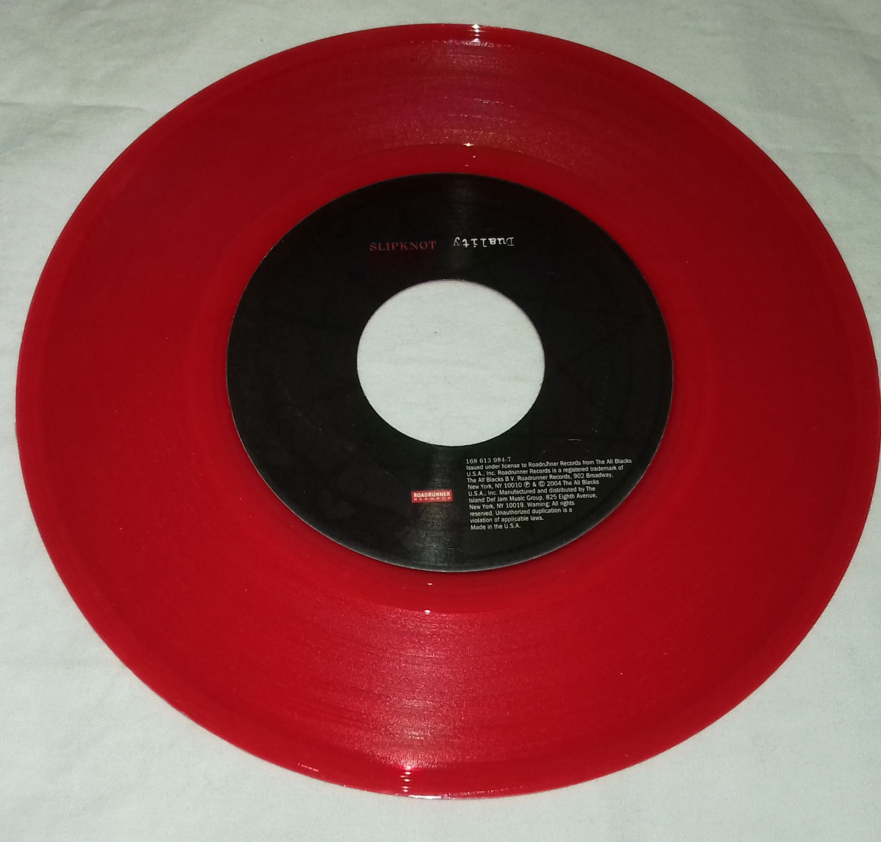 Slipknot - Duality (7", Single, Red) (Roadrunner Records)