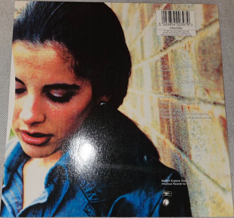 Miniaturbild: Ash - Goldfinger (7", Single, Ltd, Num, Cle) (Infectious Records, Home Grown)