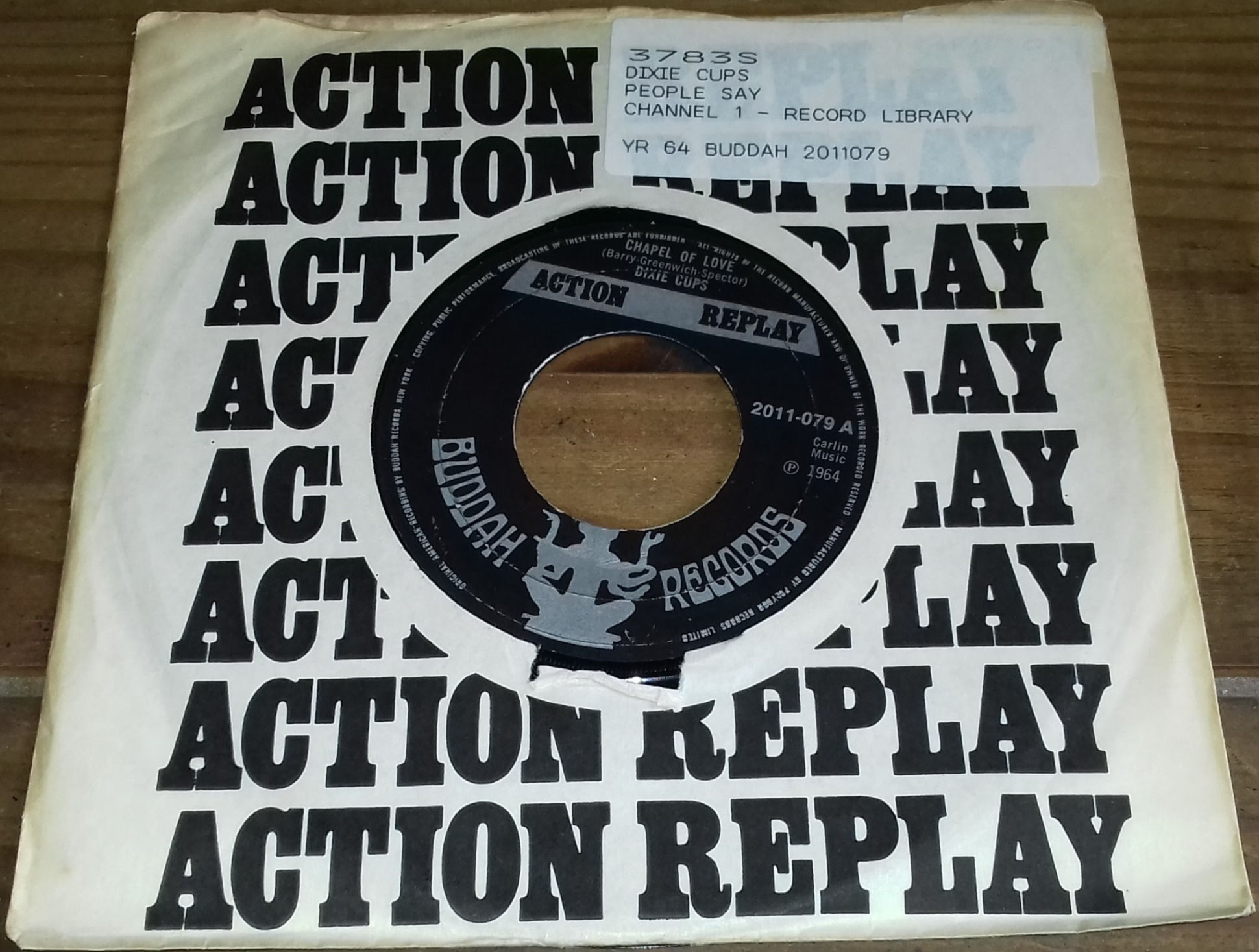 The Dixie Cups - Chapel Of Love / People Say (7", RE) (Buddah Records)