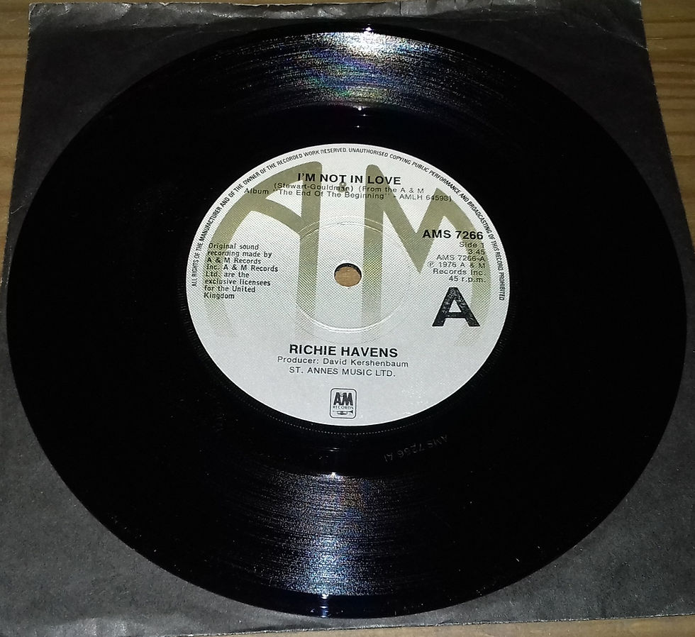 ภาพขนาดย่อ: Richie Havens - I'm Not In Love (7", Single) (A&M Records)