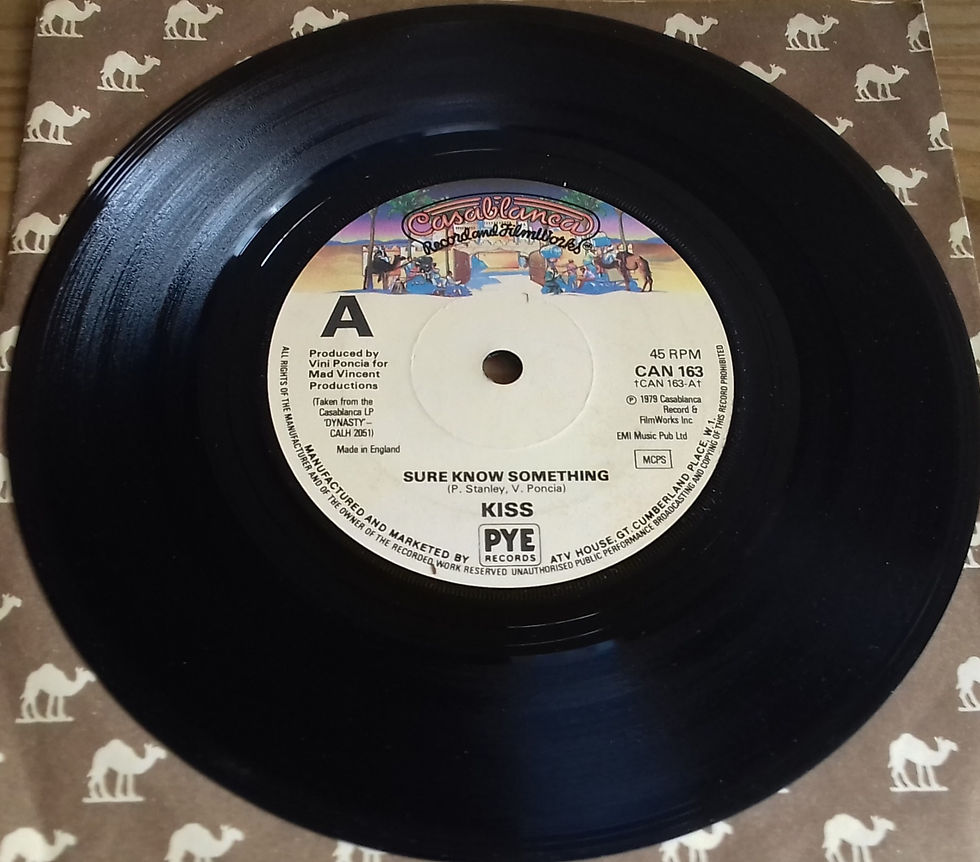 Kiss - Sure Know Something (7") (Casablanca)